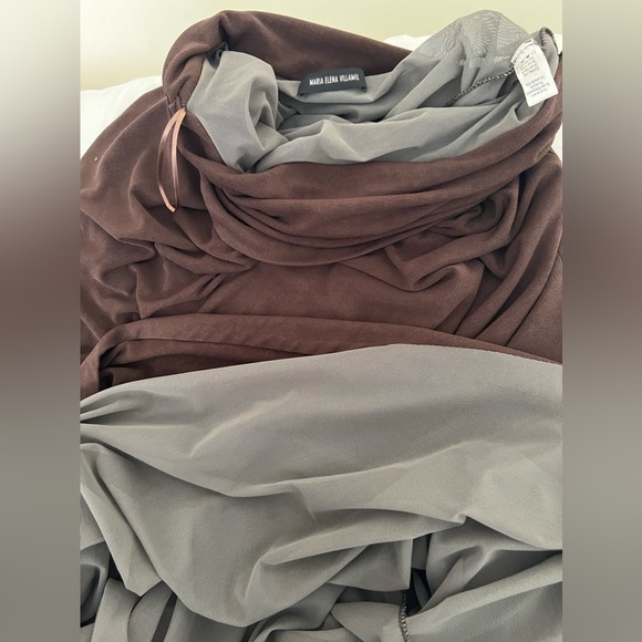 Maria Elena Villamil Maxi Skirt Size 8. Dark Brown color, ankle length - Picture 3 of 6